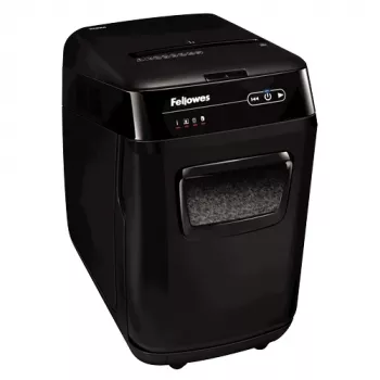 Papīra smalcinātājs Fellowes AutoMax 200M, mikrošķiedru smalcināšana, melns