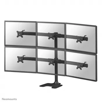 Neomounts FPMA-D700DD6 Monitora statīvs 10-27 collas, Brīvi stāvošs/Cauruma stiprinājums, 8 kg, 25.4 cm (10 collas), 68.6 cm (27 collas), 100 x 100 mm, Melns
