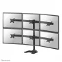 Neomounts FPMA-D700DD6 Monitora statīvs 10-27 collas, Brīvi stāvošs/Cauruma stiprinājums, 8 kg, 25.4 cm (10 collas), 68.6 cm (27 collas), 100 x 100 mm, Melns
