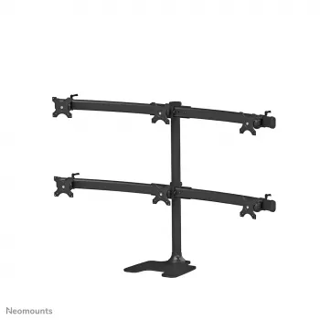 Neomounts FPMA-D700DD6 Monitora statīvs 10-27 collas, Brīvi stāvošs/Cauruma stiprinājums, 8 kg, 25.4 cm (10 collas), 68.6 cm (27 collas), 100 x 100 mm, Melns