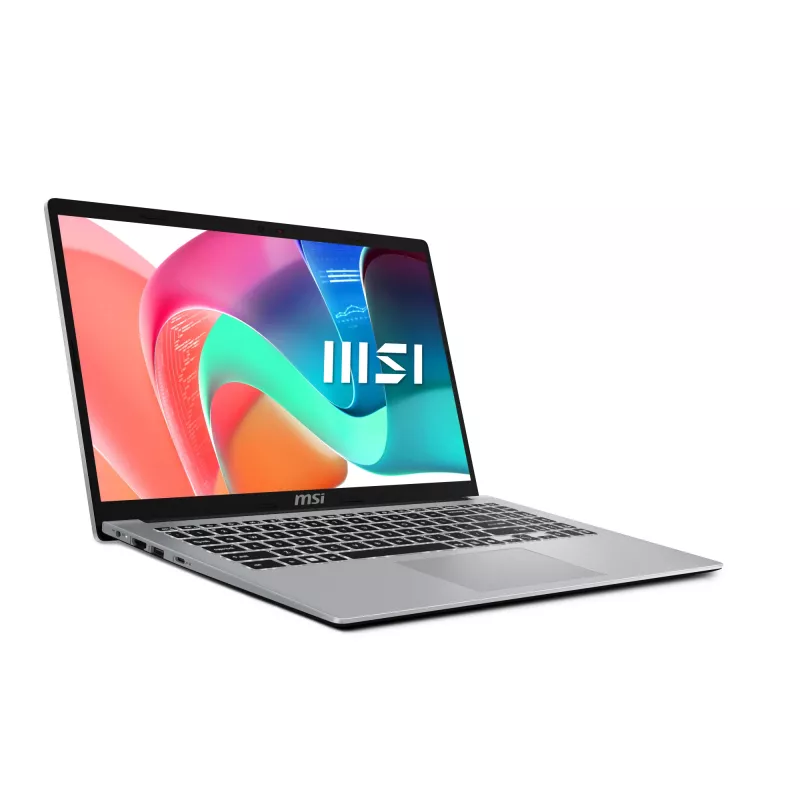 MSI Modern 15 F1MG-643NL Intel Core 7 150U klēpjdators 39,6 cm (15,6 collas) Full HD 16 GB DDR4-SDRAM 512 GB SSD Wi-Fi 6E (802.11ax) Windows 11 Home Sudrabs