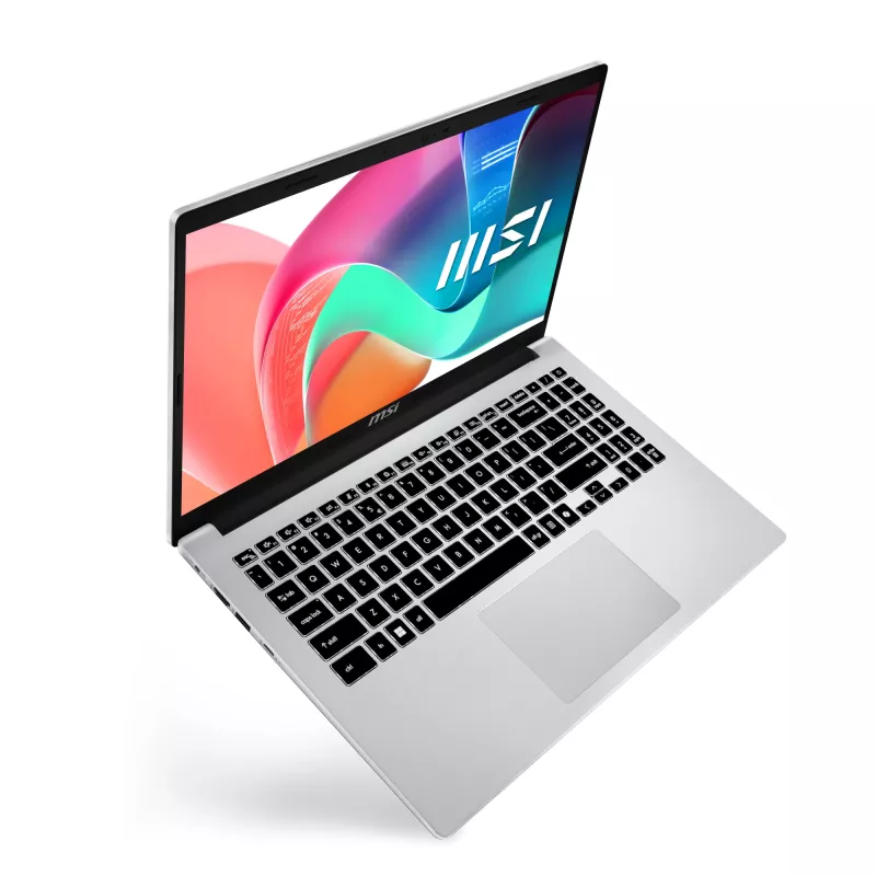 MSI Modern 15 F1MG-643NL Intel Core 7 150U klēpjdators 39,6 cm (15,6 collas) Full HD 16 GB DDR4-SDRAM 512 GB SSD Wi-Fi 6E (802.11ax) Windows 11 Home Sudrabs