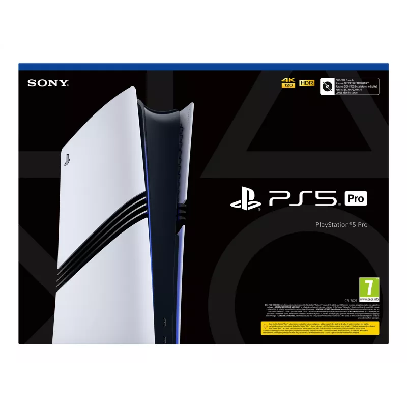 Sony PlayStation 5 Pro 2 TB Wi-Fi Melns, Balts