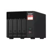 QNAP TS-473A NAS Tornis Ryzen Embedded V1500B 8 GB DDR4 0 TB QNAP Turbo System Melns