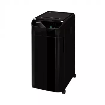 Papīra smalcinātājs Fellowes 100135793 — konfeti griezums 4 x 38 mm, 68 L grozs, melns