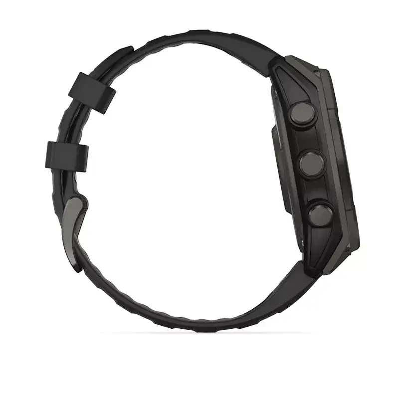 Sporta viedpulkstenis GARMIN fenix 8 Black — 51 mm korpuss, safīra stikls, Solar, GPS, 32 GB, 10 ATM, 1,3 collu displejs