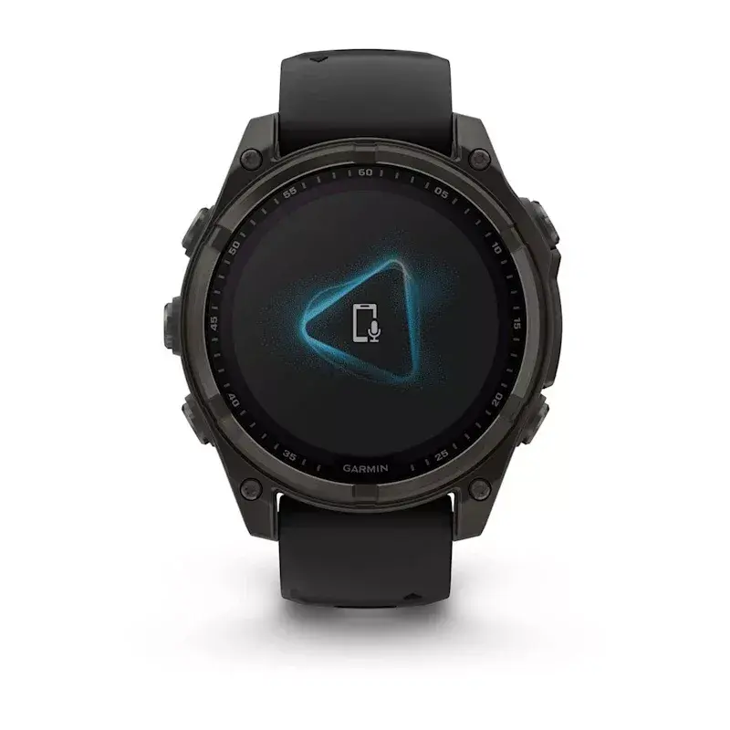 Sporta viedpulkstenis GARMIN fenix 8 Black — 51 mm korpuss, safīra stikls, Solar, GPS, 32 GB, 10 ATM, 1,3 collu displejs
