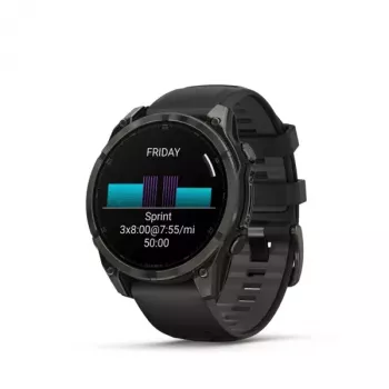 Garmin fenix 8 Sapphire sporta pulkstenis, 47 mm, 1,4 collu AMOLED, melns/pelēks