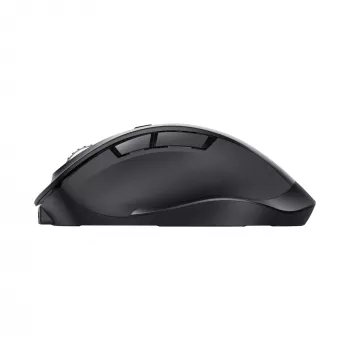 TRUST Fyda Office labās rokas bezvadu pele — RF + Bluetooth, optiska 2400 DPI, 6 pogas, melna