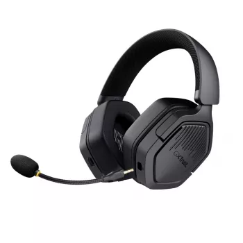 Austiņas TRUST GXT 493PS Carus — vadu un bezvadu (Bluetooth), apkārtauss, galvas stiprinājums, 20–20000 Hz, 1,2 m, melnas