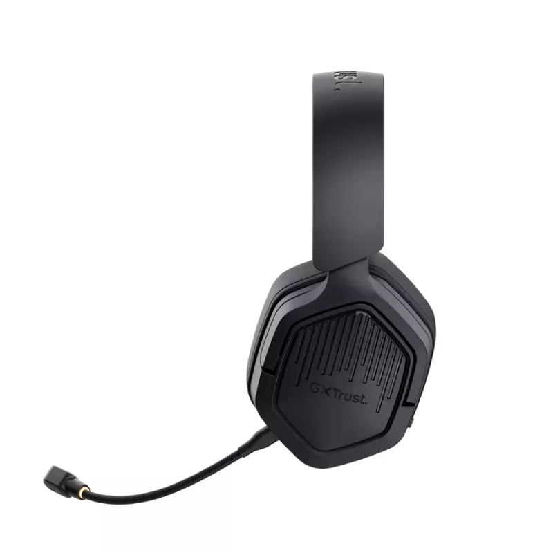 Austiņas TRUST GXT 493PS Carus — vadu un bezvadu (Bluetooth), apkārtauss, galvas stiprinājums, 20–20000 Hz, 1,2 m, melnas