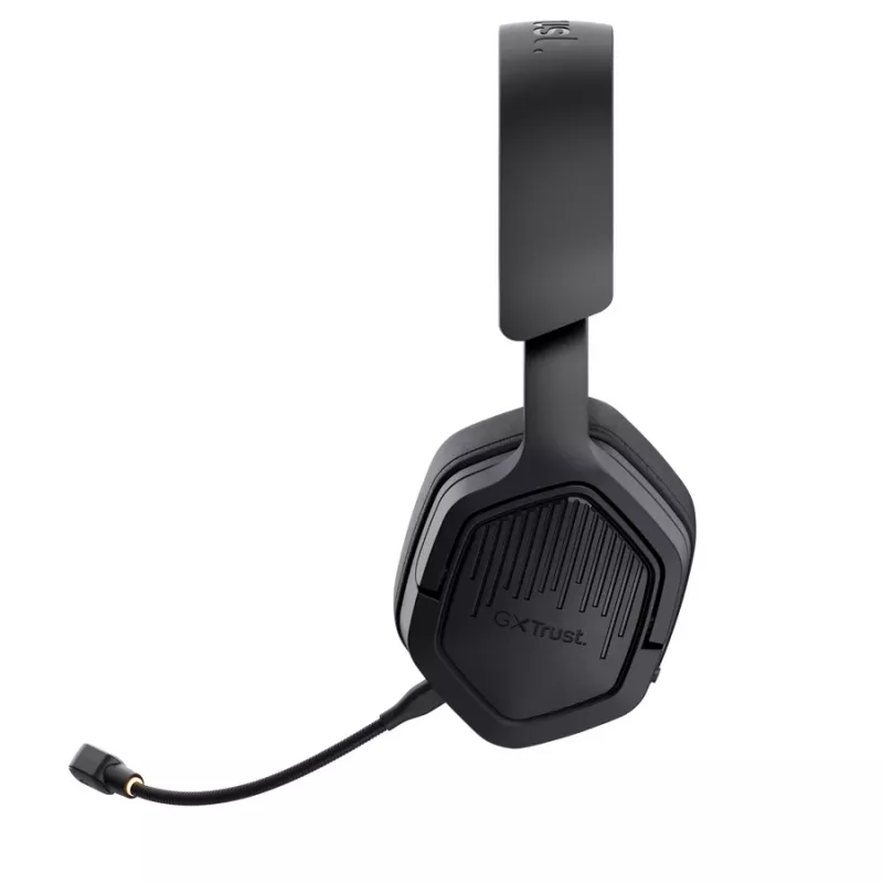 Austiņas TRUST GXT 493PS Carus — vadu un bezvadu (Bluetooth), apkārtauss, galvas stiprinājums, 20–20000 Hz, 1,2 m, melnas