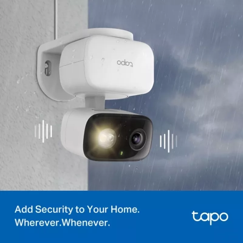 Novērošanas kamera TP-LINK Tapo C206 – iekštelpām/ārtelpām 1080p HD, panoramēšana un slīpums, nakts redzamība, divvirzienu audio