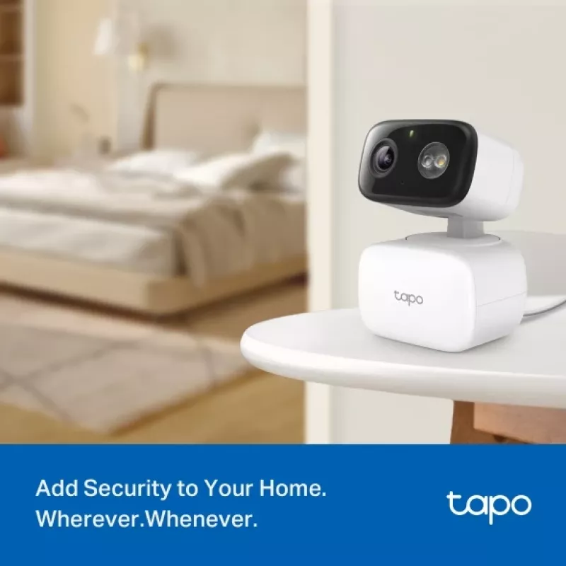 Novērošanas kamera TP-LINK Tapo C206 – iekštelpām/ārtelpām 1080p HD, panoramēšana un slīpums, nakts redzamība, divvirzienu audio