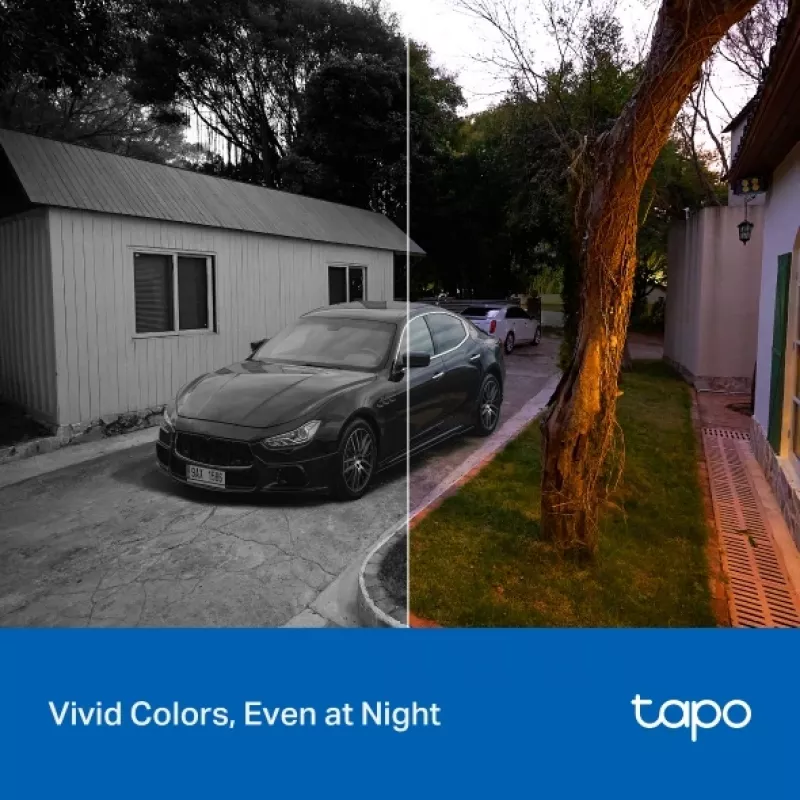 Novērošanas kamera TP-LINK Tapo C206 – iekštelpām/ārtelpām 1080p HD, panoramēšana un slīpums, nakts redzamība, divvirzienu audio