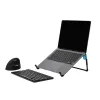 R-Go Tools Portatīvā datora statīvs R-Go Steel Travel, ergonomisks un salokāms, piemērots 10–22 collu portatīvajiem datoriem, melns