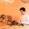 R-Go Tools Portatīvā datora statīvs R-Go Steel Travel, ergonomisks un salokāms, piemērots 10–22 collu portatīvajiem datoriem, melns