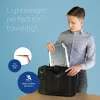 R-Go Tools klēpjdatora statīvs R-Go Riser Basic, salokāms un regulējams klēpjdatora pacēlājs, alumīnija, sudrabots