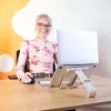 R-Go Tools portatīvā datora un planšetdatora statīvs R-Go Treepod, ergonomisks un modulārs, regulējams, bio bāzēts