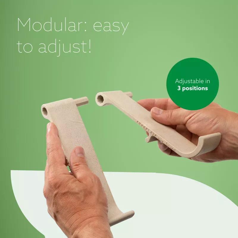 R-Go Tools portatīvā datora un planšetdatora statīvs R-Go Treepod, ergonomisks un modulārs, regulējams, bio bāzēts