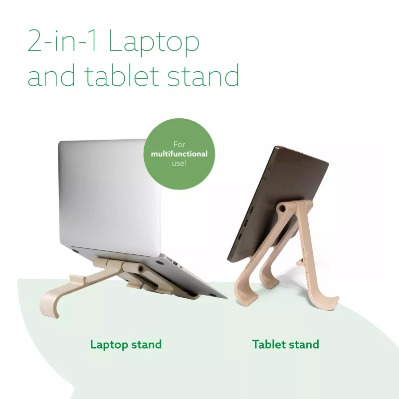 R-Go Tools portatīvā datora un planšetdatora statīvs R-Go Treepod, ergonomisks un modulārs, regulējams, bio bāzēts