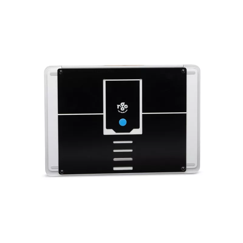 R-Go Tools Klēpjdatora statīvs R-Go Riser Attachable, regulējams, integrēts klēpjdatorā, alumīnija, melns