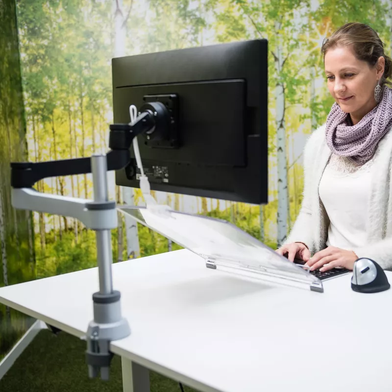 R-Go Tools R-Go Morelia dokumentu turētājs, modulis ar Caparo un Zepher monitora plecu