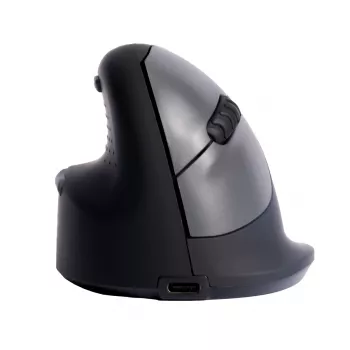 R-Go Tools Ergonomic pele R-Go HE Break ar pārtraukumu programmatūru, vidēja (rokas izmērs 165-185 mm), kreisās rokas, Bluetooth, melna