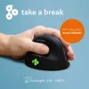 R-Go Tools Ergonomic pele R-Go HE Break ar pārtraukumu programmatūru, vidēja (rokas izmērs 165-185 mm), kreisās rokas, Bluetooth, melna