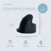 R-Go Tools Ergonomic pele R-Go HE Break ar pārtraukumu programmatūru, vidēja (rokas izmērs 165-185 mm), kreisās rokas, Bluetooth, melna