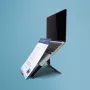 R-Go Tools klēpjdatora statīvs R-Go Riser Document, ergonomisks, salokāms un regulējams statīvs ar dokumentu turētāju, melns