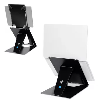 R-Go Tools planšetdatora un klēpjdatora statīvs R-Go Riser Duo, piemērots 10–22 collu ekrānam, melns