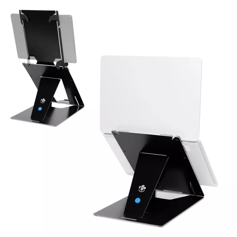R-Go Tools planšetdatora un klēpjdatora statīvs R-Go Riser Duo, piemērots 10–22 collu ekrānam, melns
