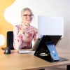 R-Go Tools planšetdatora un klēpjdatora statīvs R-Go Riser Duo, piemērots 10–22 collu ekrānam, melns