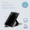R-Go Tools planšetdatora un klēpjdatora statīvs R-Go Riser Duo, piemērots 10–22 collu ekrānam, melns