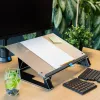 R-Go Tools dokumentu turētājs R-Go Read2Write, piemērots lasīšanai un rakstīšanai, ergonomisks, ar mīkstu putu plaukstas balstu, matēts akrils