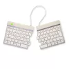 R-Go Tools ergonomiskā tastatūra R-Go Split Break ar paužu programmatūru, ergonomiska dalītā tastatūra, QWERTY (UK), Bluetooth, balta