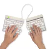 R-Go Tools ergonomiskā tastatūra R-Go Split Break ar paužu programmatūru, ergonomiska dalītā tastatūra, QWERTY (UK), Bluetooth, balta