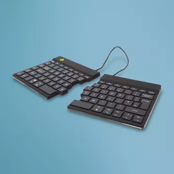 R-Go Tools ergonomiskā tastatūra R-Go Split Break ar pārtraukumu programmatūru, ergonomiska sadalīta tastatūra, QWERTY (UK), Bluetooth, melna
