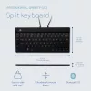 R-Go Tools ergonomiskā tastatūra R-Go Split Break ar pārtraukumu programmatūru, ergonomiska sadalīta tastatūra, QWERTY (UK), Bluetooth, melna