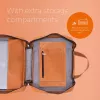 R-Go Tools Portatīvā datora soma R-Go Viva, pilngraudaina āda, ar integrētu klēpjdatora statīvu, plecu siksnu, 15,6 collas, brūna
