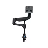 R-Go Tools Monitora statīvs R-Go Caparo Single, pilnībā regulējams ar gāzes atsperi, 3-9 kg kravnesība, 100% cirkulārs, melns