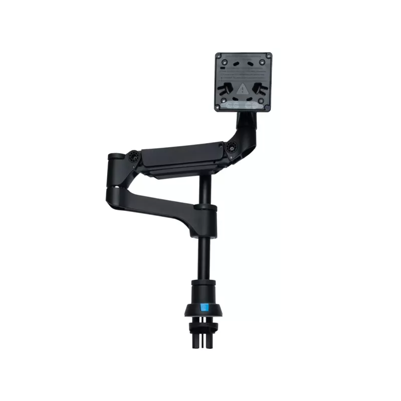 R-Go Tools Monitora statīvs R-Go Caparo Single, pilnībā regulējams ar gāzes atsperi, 3-9 kg kravnesība, 100% cirkulārs, melns