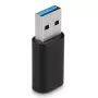 Lindy USB 3.2 Type A uz C adapteris, USB 3.2 Type A, USB 3.2 Type C, melns