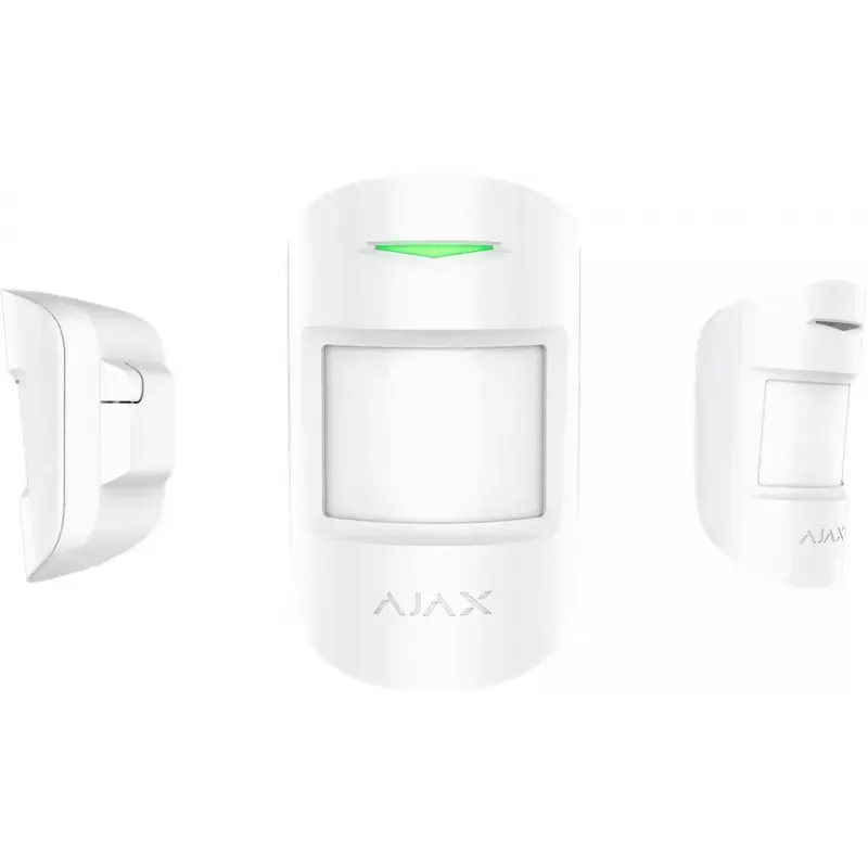 Ajax MotionProtect pasīvais infrasarkanais sensors PIR bezvadu, piestiprināms pie sienas, balts