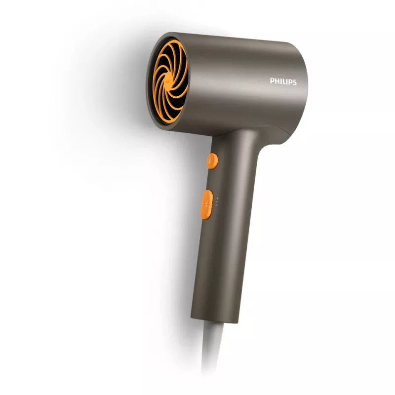 Matu žāvētājs Philips 3000 series BHD321/00 — 1600 W, 2 siltuma līmeņi, 2 ātrumi, jonizācija, 350 g, pelēks