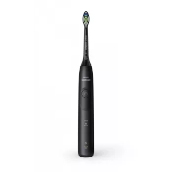 Sonic zobu birste Philips 5500 HX7111/01 — 62 000 kust./min, 2 režīmi, spiediena sensors, uzlādējama, melna