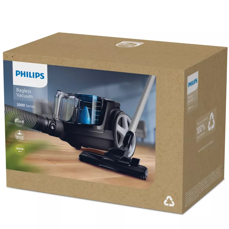 Philips 3000 series FC9331/09 putekļsūcējs 1,5 L cilindra putekļsūcējs sausā tīrīšana 900 W bez maisiņa