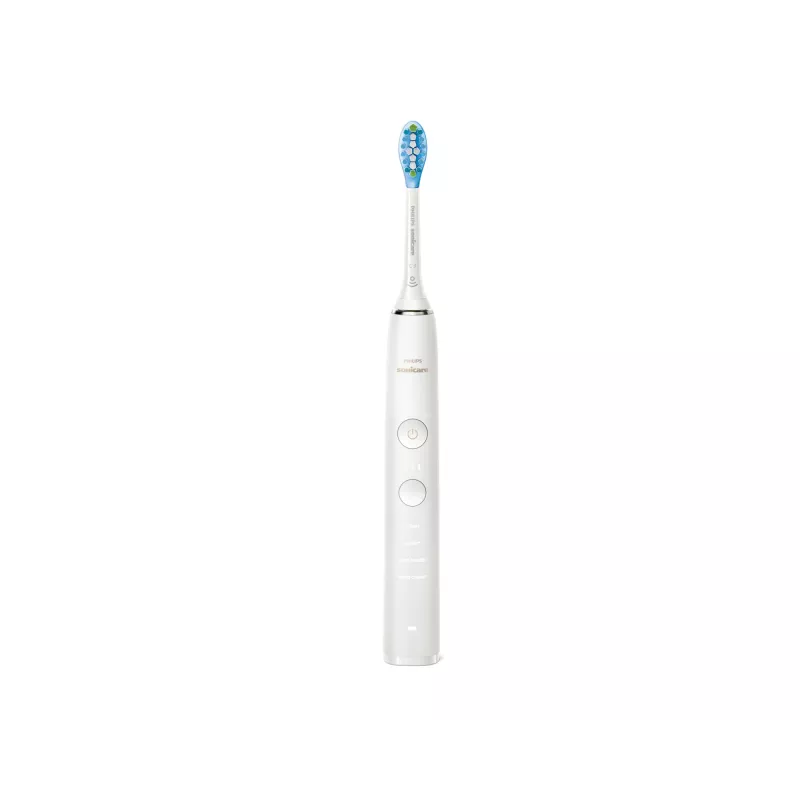 Sonic elektriskā zobu birste Philips DiamondClean 9000 HX9911 — vibrējoša zobu birste, ar litija jonu akumulatoru, 3 režīmi, balta