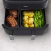 Karstā gaisa fritieris Philips 5000 sērija NA551/00 — 9 L ietilpība, 2300 W, skārienvadība, LED displejs, melns/sudrabains